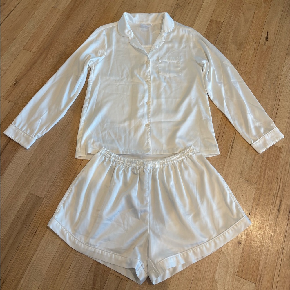 Plum Pretty Sugar Satin Bridal Pajamas